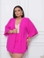 Conjunto Kimono Saia Longa e Blusa Camiseta Comprida Plus Size Acinturado Manga Linha Premium na internet
