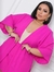 Imagem do Conjunto Kimono Saia Longa e Blusa Camiseta Comprida Plus Size Acinturado Manga Linha Premium