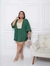 Conjunto Kimono Saia Longa e Blusa Camiseta Comprida Plus Size Acinturado Manga Linha Premium - comprar online