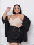 Conjunto Kimono Saia Longa e Blusa Camiseta Comprida Plus Size Acinturado Manga Linha Premium na internet
