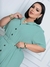 Vestido Feminino Chamise com Cinto Plus size com Manga