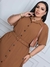 Vestido Feminino Chamise com Cinto Plus size com Manga - ELIZABETH ADRIANE MOREIRA VIEIRA