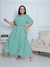 Vestido Feminino Chamise com Cinto Plus size com Manga - ELIZABETH ADRIANE MOREIRA VIEIRA