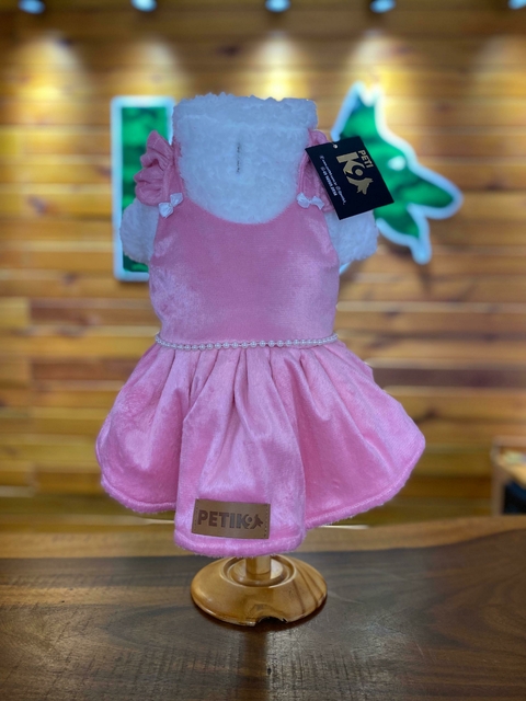 VESTIDO ROSA LACINHO G PETIK9