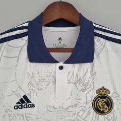 CAMISA REAL MADRID ADIDAS TORCEDOR CHINESE DRAGON WHITE 22-23 - loja online