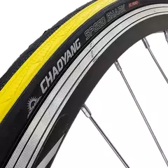 CUBIERTA DE RUTA 700X25 C/ALAMBRE AMARILLA FIXIE CHAOYANG - comprar online
