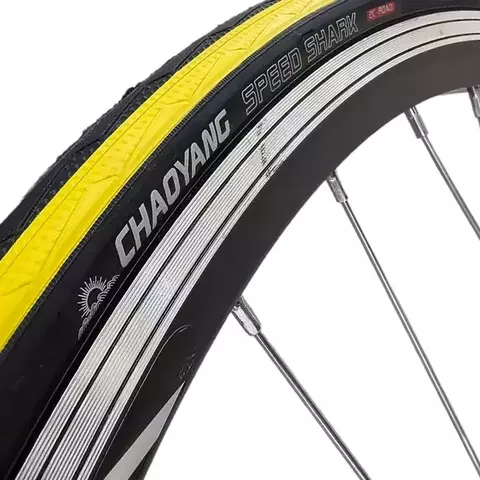 CUBIERTA DE RUTA 700X25 C/ALAMBRE AMARILLA FIXIE CHAOYANG - comprar online