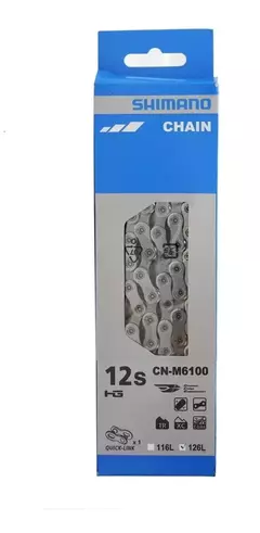 Imagen de CADENA DEORE M6100 12 VEL 126 LINKS QUICK LINK SHIMANO