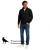Medio Cierre Buzo Frisado Negro Crow - comprar online
