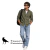 Camisa 100% Algodon Verde Oliva Crow Congreso - tienda online