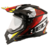 CAPACETE CROSS VISION GLASS DRAKAR VM/PTO/BCO/AM