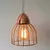 Colgante JAULA 1 luz cobre/ niquel - comprar online