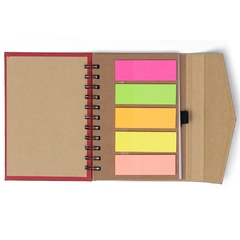 Caderno Ecológico com Autoadesivos - MiHa Brindes 