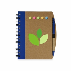 Caderno com Autoadesivos e Caneta
