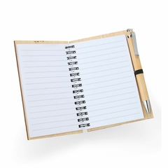Caderno de Bambu com Caneta - comprar online