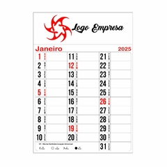 Calendário de Parede com Anotação - comprar online