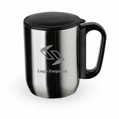 Caneca Inox Parede Dupla 230ml