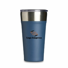 Copo Térmico de Inox 500ml com Canudo e Abridor
