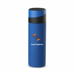 Garrafa Térmica 400ml em Aço Inox com Suporte para Celular