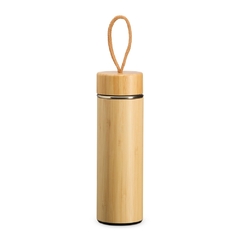 Garrafa Térmica 400ml de Bambu e Inox com Infusor e Alça Embutida na internet
