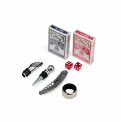 Kit Vinho com Jogo de Baralho - MiHa Brindes 