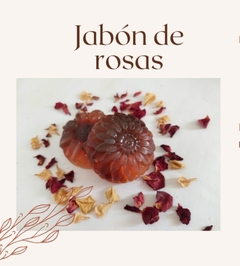 Paquete de 5 jabones artesanales de rosas de 100g - comprar en línea