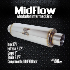 Abafador Inox Intermediário MidFlow Delokos Garage