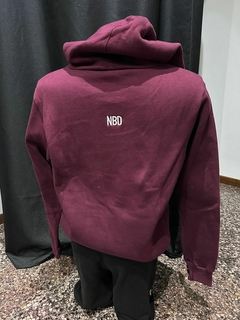 Buzo Oversize Unisex (NBD LISO BORDO)