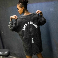 REMERA OVERSIZE FUARK (BORN & RAISED PREWASH)