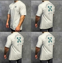 REMERA OVERSIZE FUARK (SPIRIT ALIVE HUESO)
