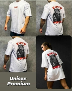 REMERA OVERSIZE FUARK (LOBO 4D WHITE)