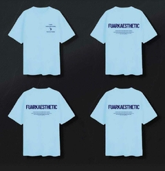 REMERA OVERSIZE FUARK (FUARKAESTHETIC CELESTE)