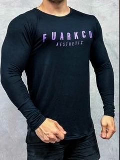 REMERA MANGA LARGA FUARK (FUARKCO-NEGRA Y VIOLETA) - comprar online