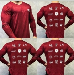 REMERA MANGA LARGA FUARK (FK ESTAMPILLAS-BORDO) - comprar online