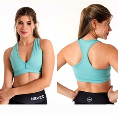 TOP LADY COLOR VERDE AGUA