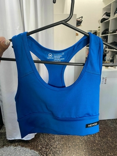 TOP CORTE AMERICANO- AZUL