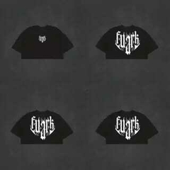 CROP TOP OVERSIZE FUARK- NEGRO
