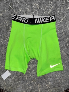 CALZA CORTA HOMBRE LYCRA- VERDE FLUOR - comprar online