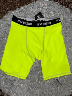 CALZA CORTA HOMBRE LYCRA- AMARILLO FLUOR - comprar online
