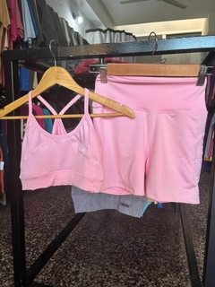 CONJUNTO TOP + CALZA FUARK - ROSA - comprar online