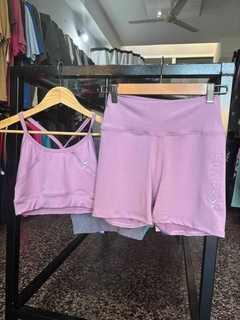 CONJUNTO TOP + CALZA FUARK - LILA - comprar online