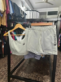 CONJUNTO TOP + CALZA FUARK - CEMENTO - comprar online