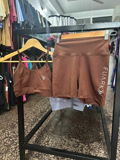 CONJUNTO TOP + CALZA FUARK - CHOCOLATE - comprar online