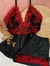 SLEEPWEAR - NINA | Preto com vermelho - comprar online