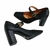 ZAPATO CERRADO PUNTA CUADRADA C/TACO PALO Y 2 HEBILLAS VIZZANO (1428.102) - comprar online