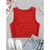 Cropped Regata Feminino Tendência Tecido Canelado - loja online