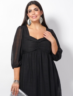 Vestido Longo Vicky com Alça na Manga na internet