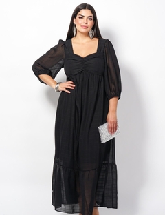 Imagem do Vestido Longo Vicky com Alça na Manga