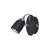 PACK X 2 UNIDADES APLIQUE KONUS NEGRO C100/1 C/LED GU10