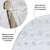 Saia para Árvore De Natal de Veludo Pelo Alto Branco 90cm na internet